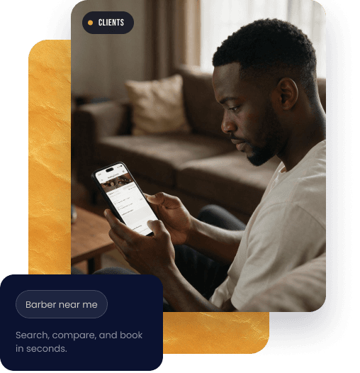 Find your barber and book in minutes